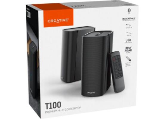 Creative T100 Compact Hi-Fi 2.0 Desktop Speakers